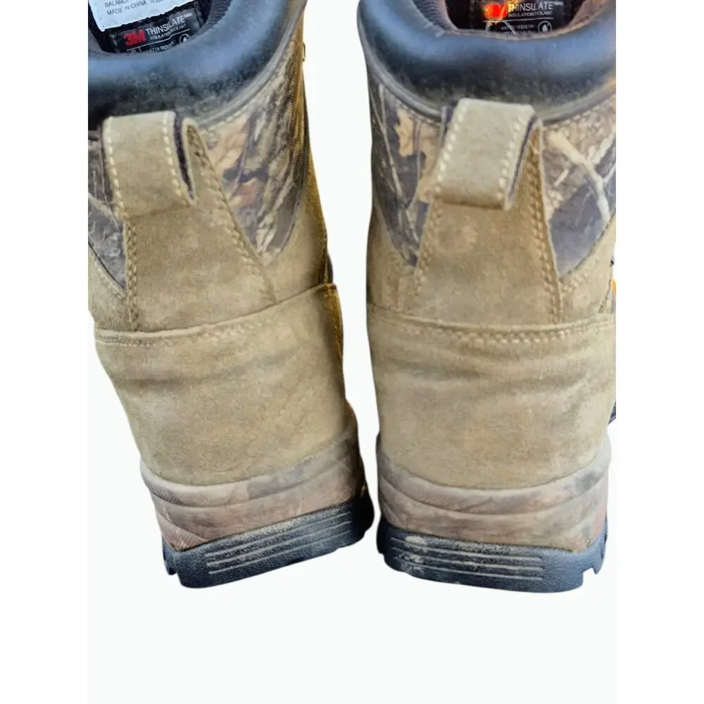 Itasca Realtree Camo Hunting Boots 8.5 Waterproof 3M Thinsulate Leather